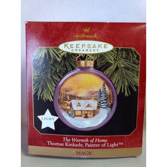 Hallmark Ornament 1997 - The Warmth of Home - Thomas Kinkade - Picture 2 of 2